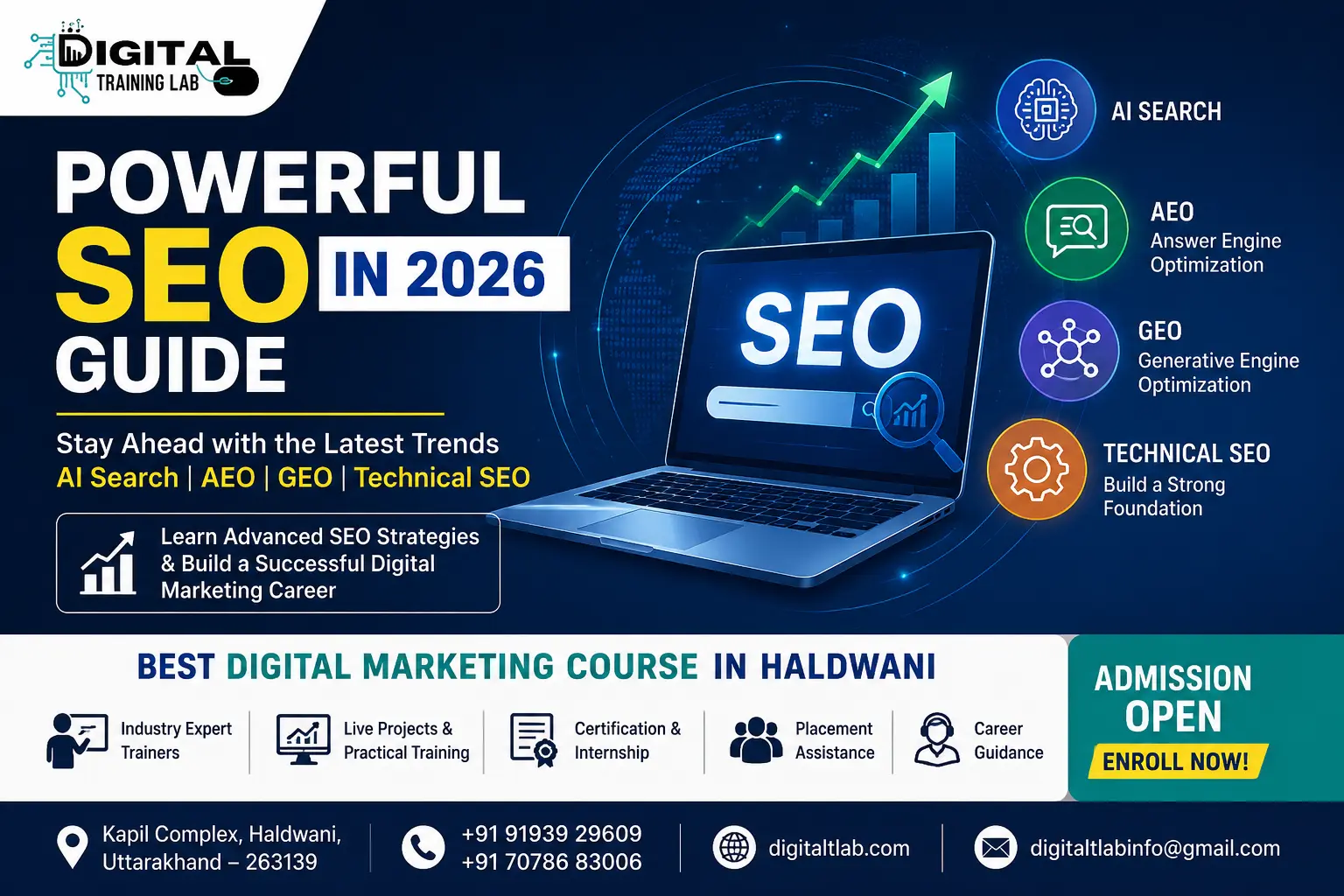 Powerful SEO in 2026 Guide | Best Digital Marketing Course in Haldwani