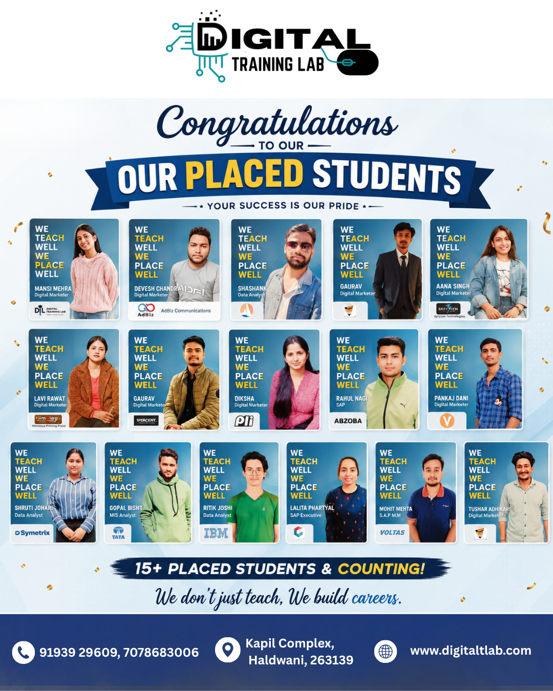 Digital Training Lab Placements